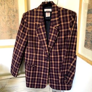 Worthington Plaid Blazer